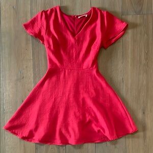 Alter'd State Red V-neck Dress- size XS